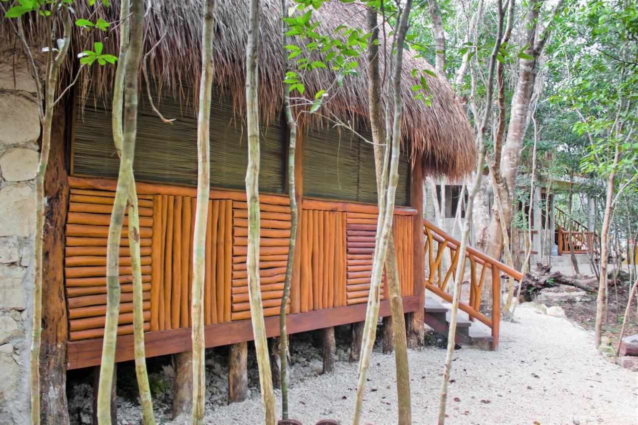 Aldea Maya-Ha Cabanas Con Cenotes プエルト・モレロス エクステリア 写真