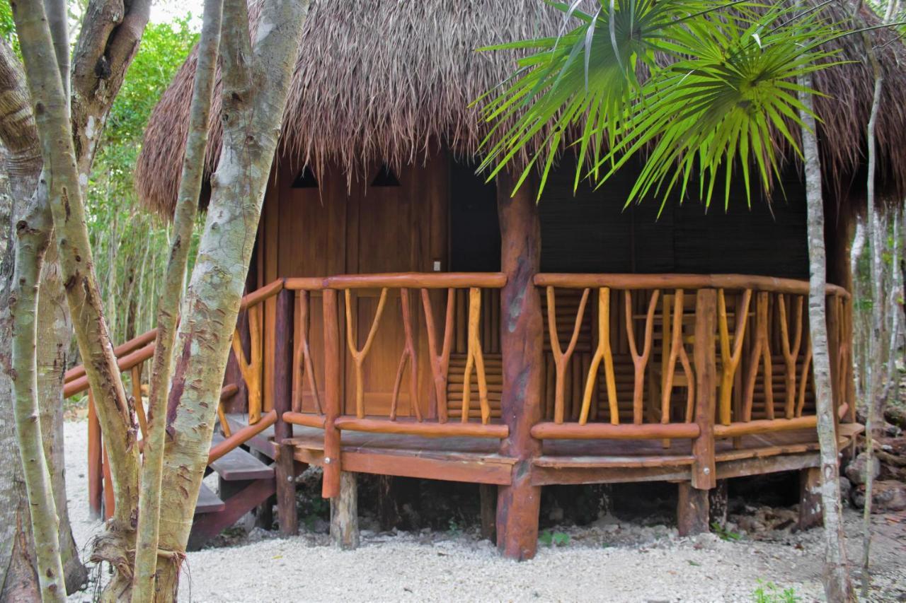 Aldea Maya-Ha Cabanas Con Cenotes プエルト・モレロス エクステリア 写真