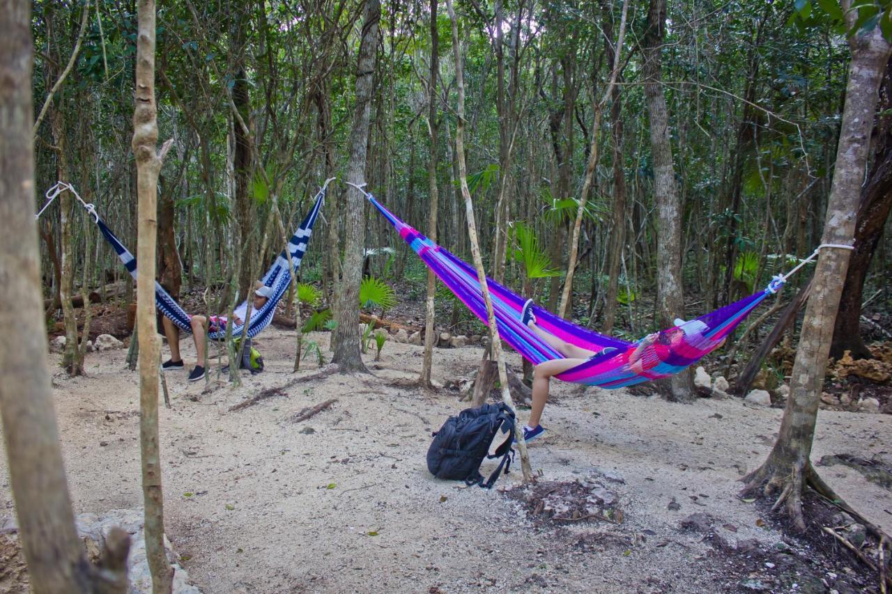 Aldea Maya-Ha Cabanas Con Cenotes プエルト・モレロス エクステリア 写真