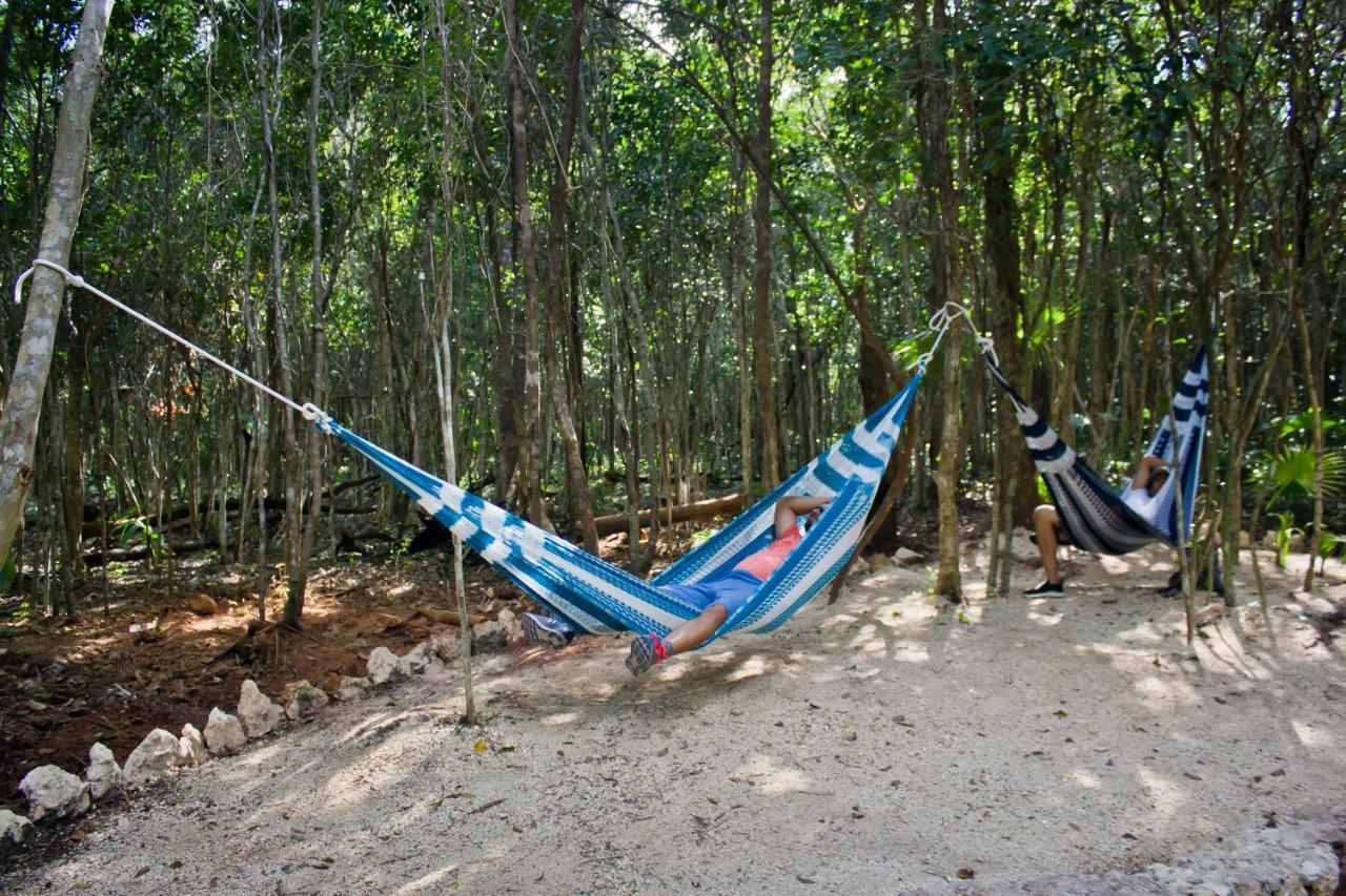Aldea Maya-Ha Cabanas Con Cenotes プエルト・モレロス エクステリア 写真